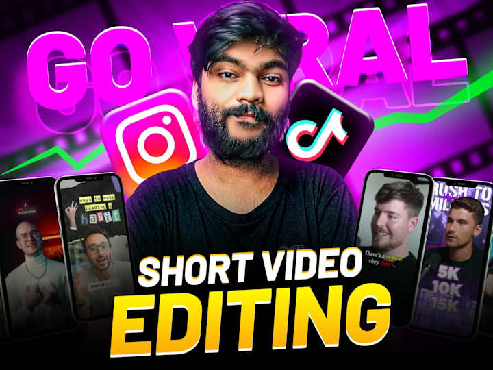 Cover image for I will edit reels, tiktok and youtube shorts professionally