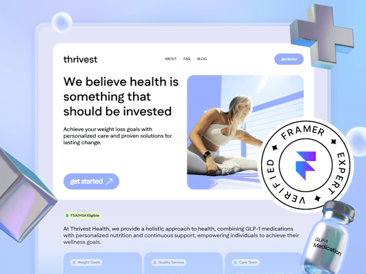 Cover image for Framer Website - Thrivest Health