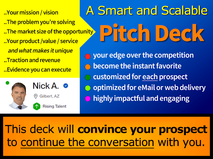 Cover image for Pitch Deck that ANYONE will be able to understand your offer