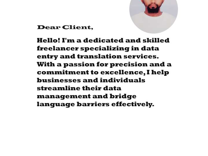 Cover image for Hello! I'm a dedicated and skilled freelancer specializing