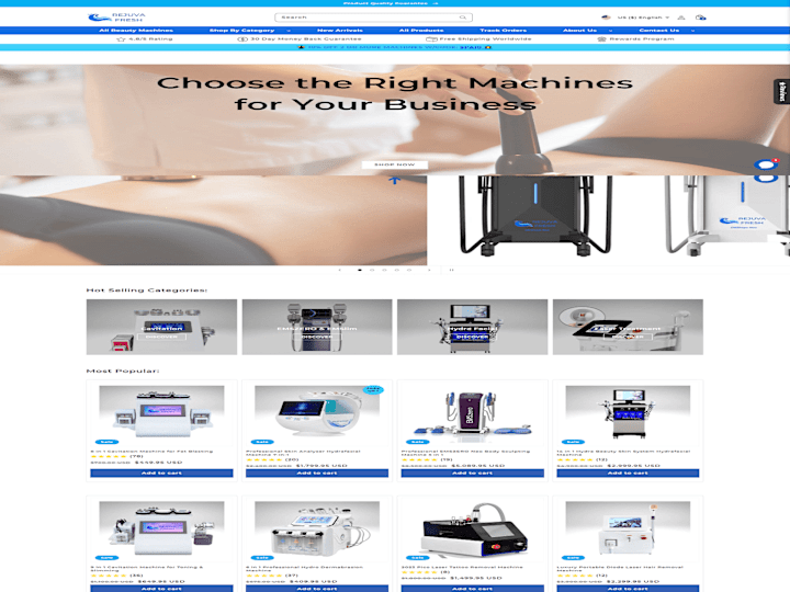 Cover image for Professional Beauty Machines & Cavitation Machines | Rejuva Fre…