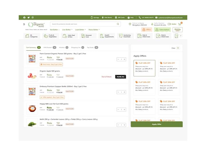 Cover image for Admin Dashboard for E-commerce Store (Organic Products)