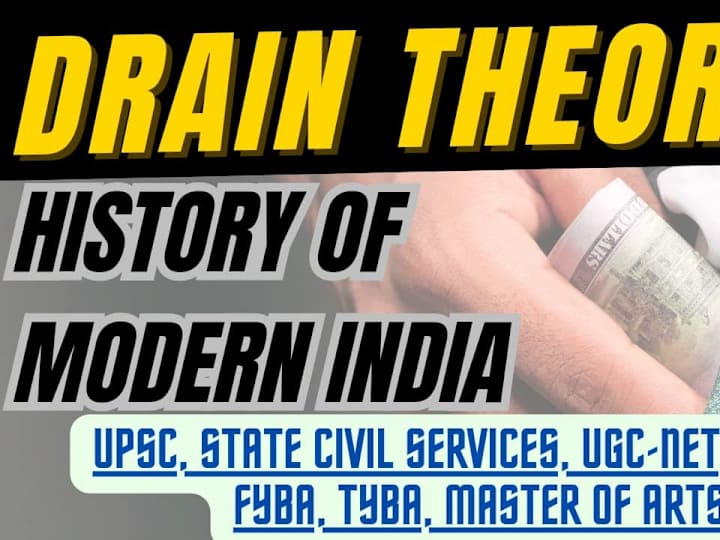 Cover image for Drain Theory, History of Modern India, Indian History, Economic…