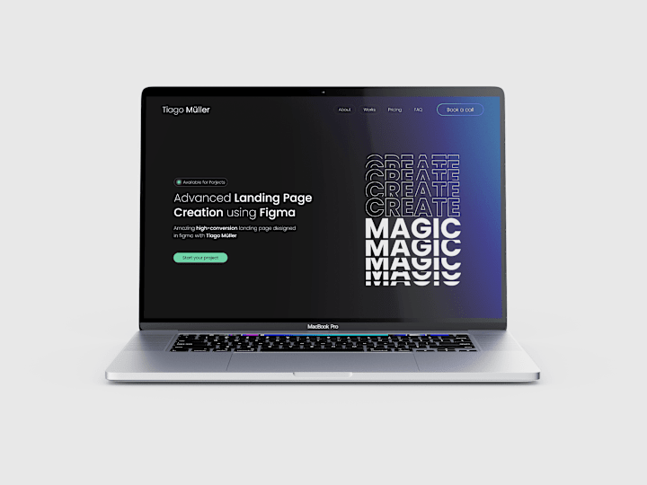 Cover image for Responsive Landing Page Design - Figma