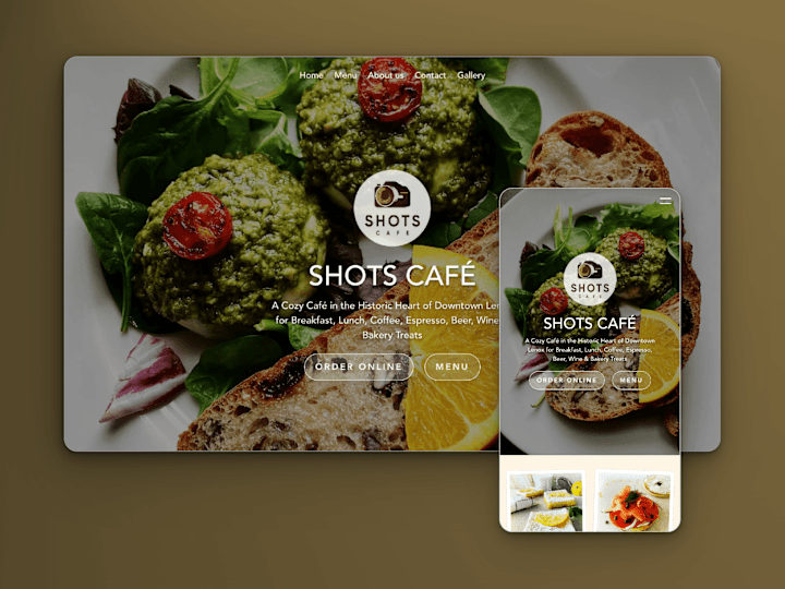 Cover image for Shots Café – Custom Website Design and SEO optimized copywritwer