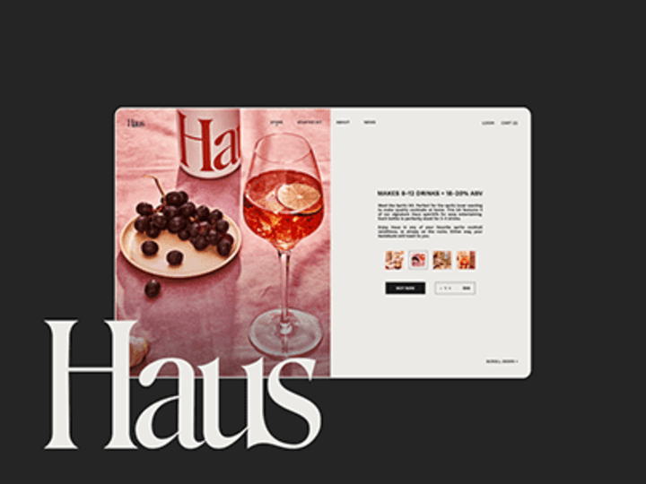 Cover image for Awarded Haus UI/UX Design