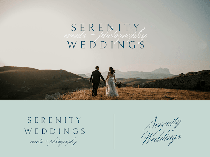 Cover image for Serenity Weddings Events & Photography Minimalist Brandboard