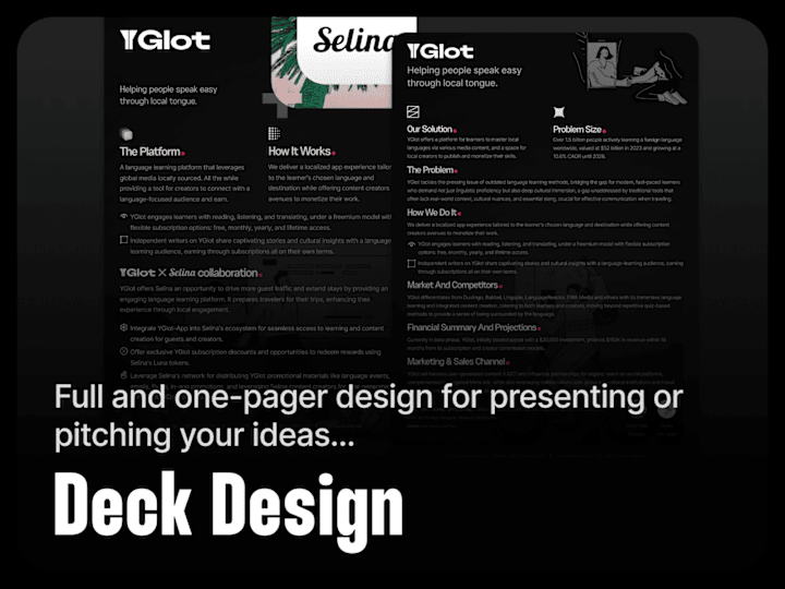 Cover image for Impactful Presentation Design: Pitch Decks, One-Pagers, and More