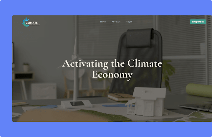 Cover image for Climate Innovation center Website 