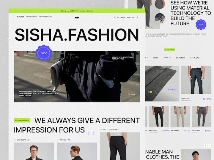 Cover image for SISHA Fashion Website - Animation