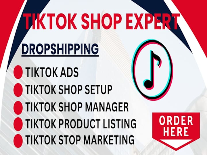 Cover image for  setup tiktok shop dropshipping store tiktok shop marketing