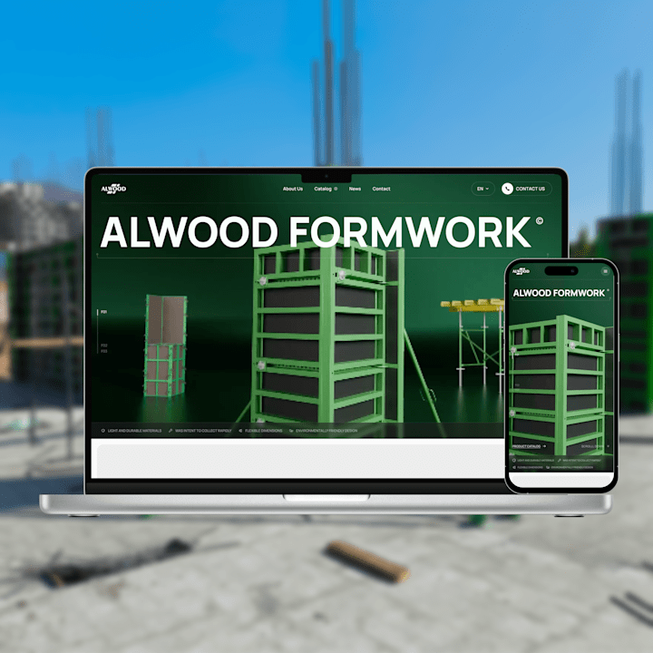 Cover image for Alwood Formwork – Industrial Construction Solutions Website