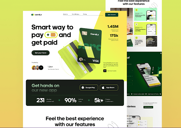 Cover image for Fintech Website - Startup Landing page