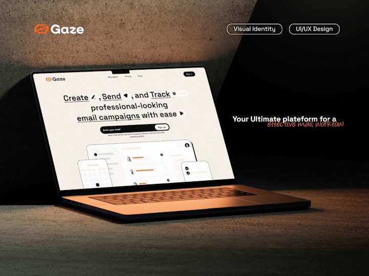 Cover image for Gaze: Email Engine, Visual Identity