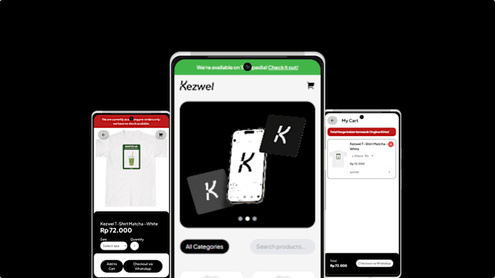 Cover image for Kezwel Store Website Development