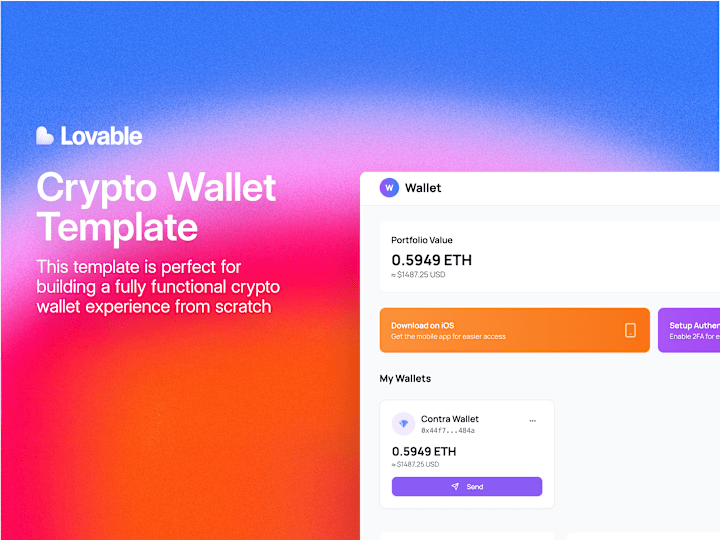 Cover image for Wallet - Crypto Wallet Template