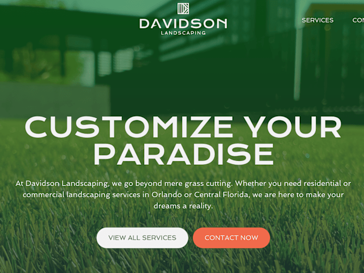 Cover image for Davidson Landscaping Web Copy