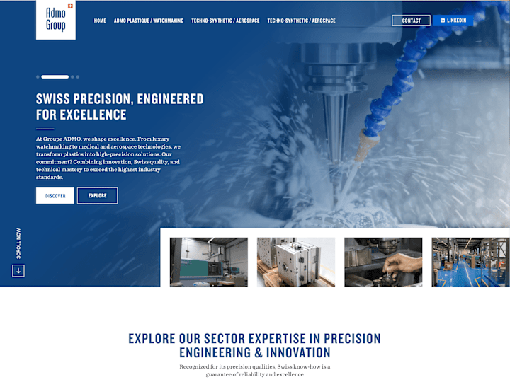 Cover image for Website Design | Landing Page for industrial manufacturer