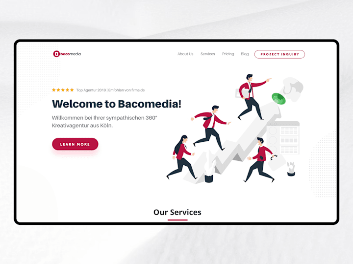 Cover image for Bacomedia – Web Design Agency Landing Page