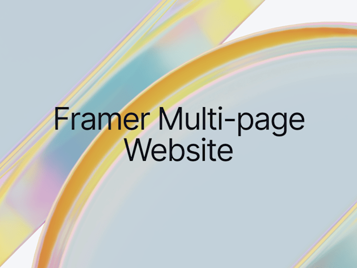 Cover image for Multi-page Website Made with love in Framer