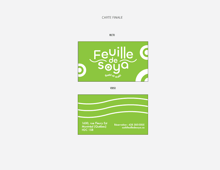 Cover image for Logo et carte de visite pour un restaurant: Feuille de soya