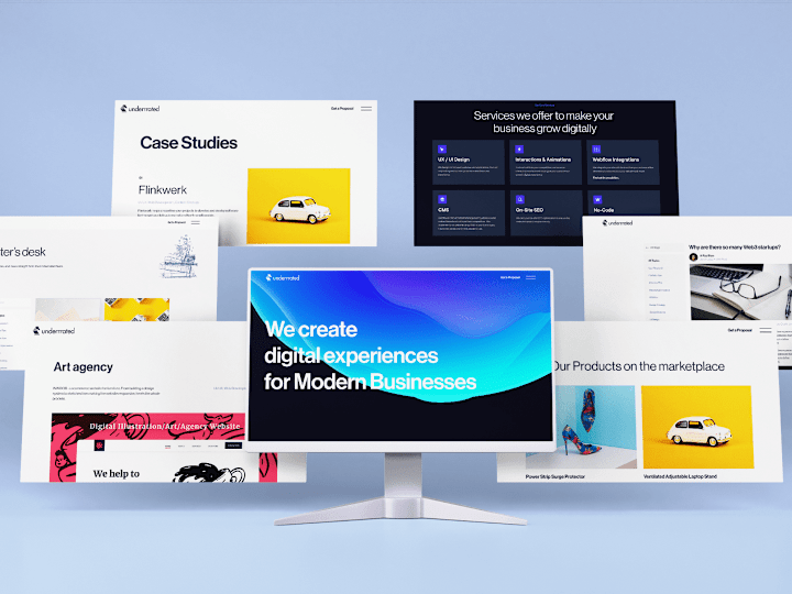 Cover image for Underrrated - Design Agency | UX/UI Web and Webflow Development