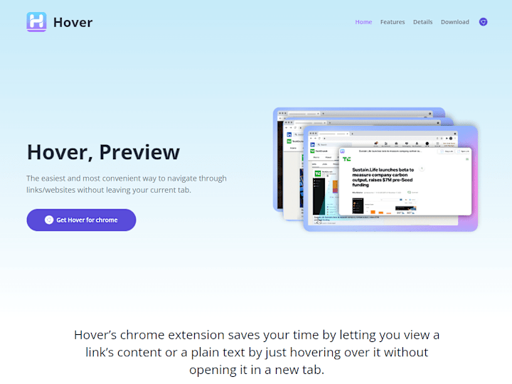 Cover image for Hover - Chrome Extension