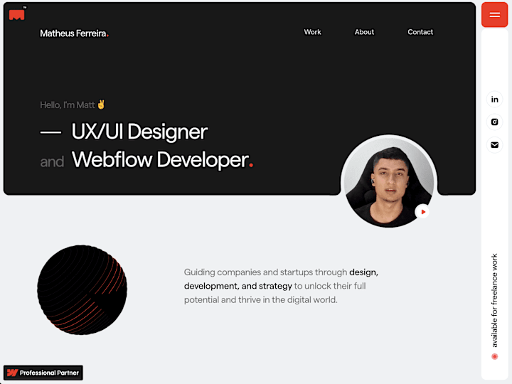 Cover image for Matt — Webflow Expert