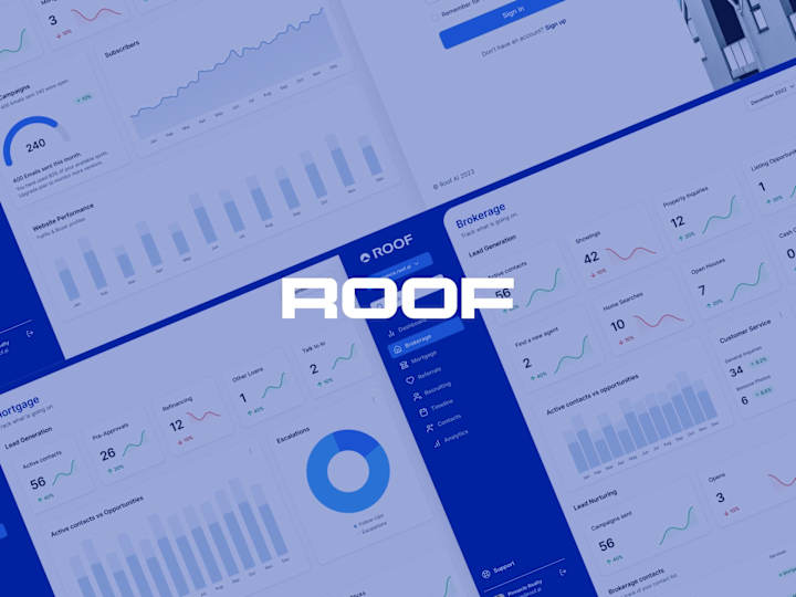 Cover image for Roof Ai - Dashboard Design