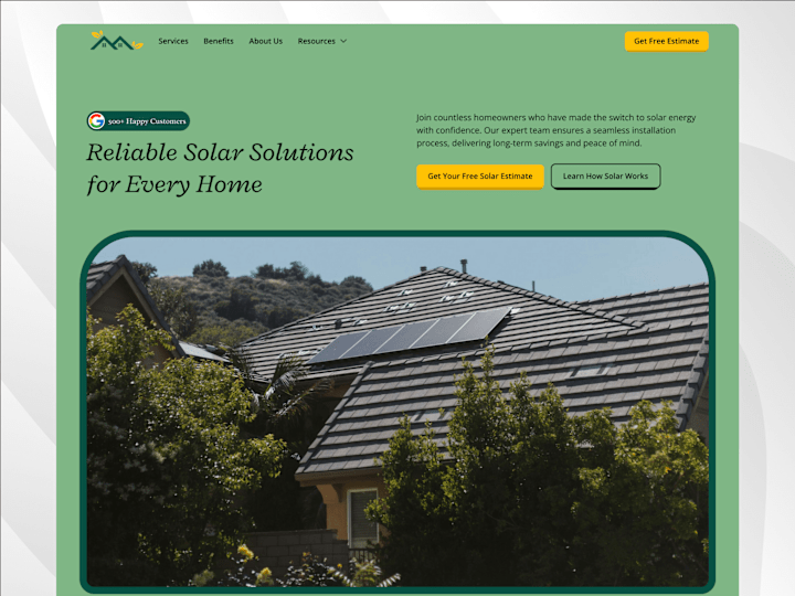 Cover image for SolarHaven Energy 🏠 | Residential Solar Website Design 