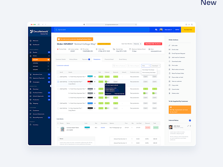 Cover image for Deconetwork - Production Management System