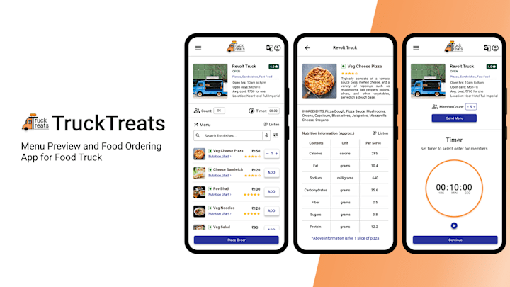 Cover image for Truck Treats - A Menu Preview and Food Ordering App for Food Tr…