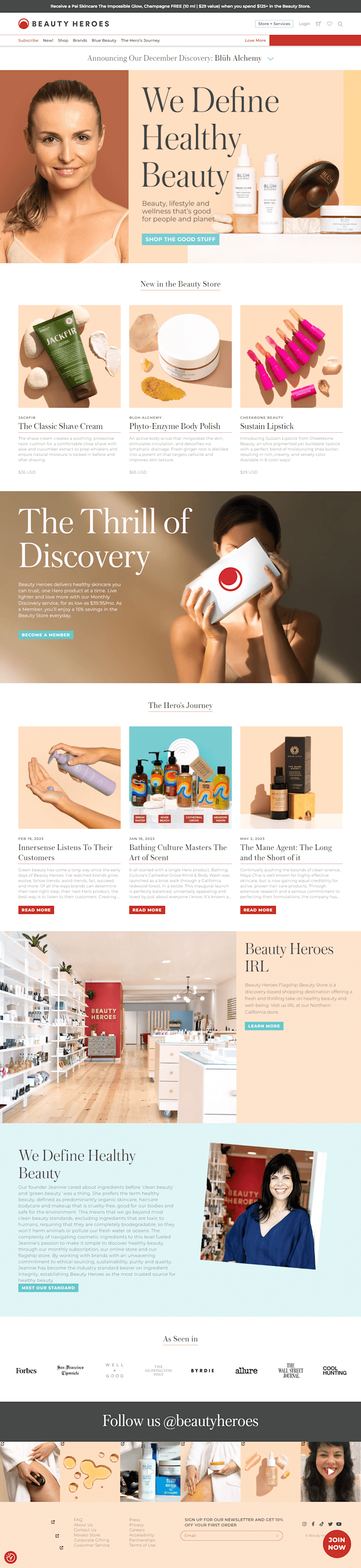 Cover image for Beauty Heroes Website