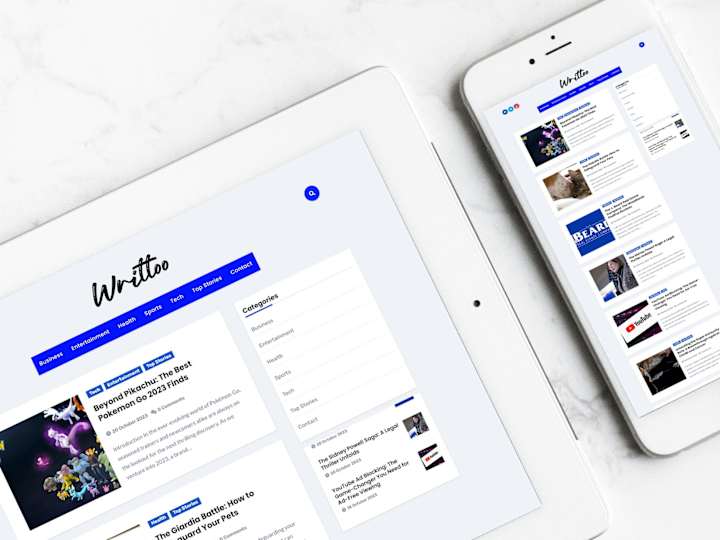 Cover image for Writtoo Logo and Website Design
