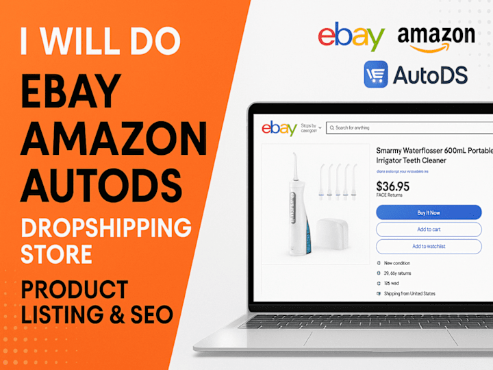 Cover image for Ebay Amazon Autods dropshipping product listing research SEO