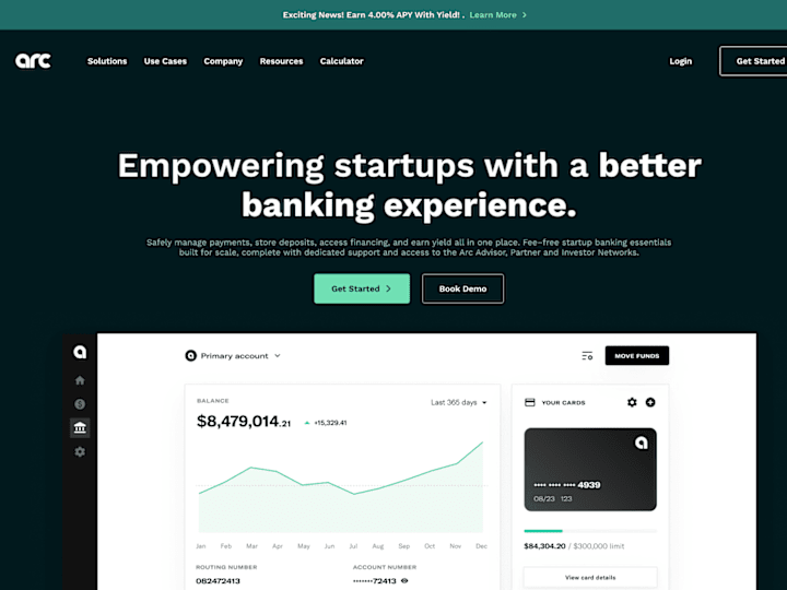 Cover image for Arc Responsive Website Redesign