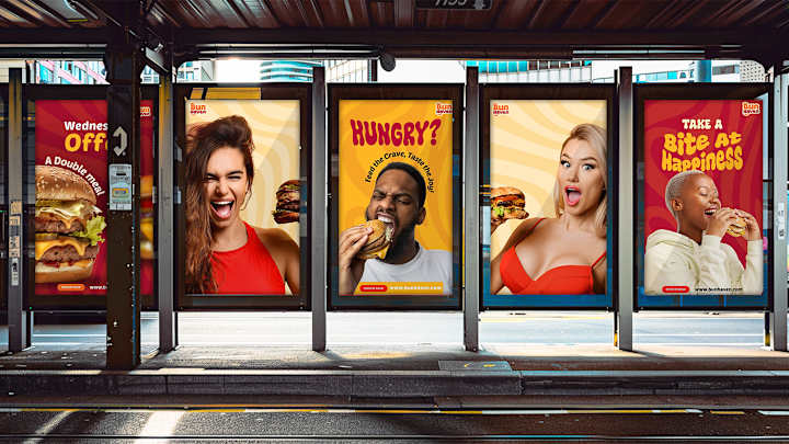 Cover image for Billboard design for Burger brand