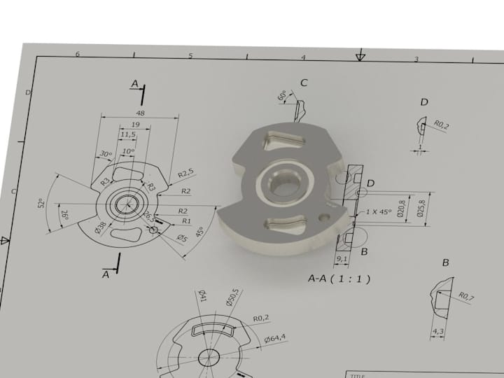 Cover image for 2D Drafting / 3D Designing and Rendering