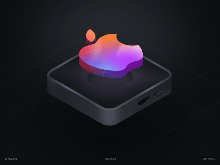 Cover image for Isometric Apple Illustration