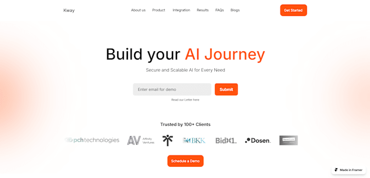Cover image for Framer Website Design- AI Innovation
