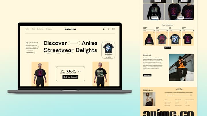 Cover image for Web Design for Anime Clothing Line