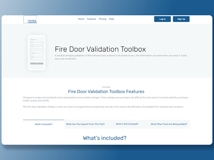 Cover image for Fire Door Validation Toolbox - Bubble.io App development