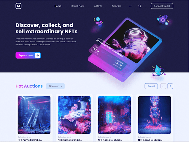 Cover image for NFT Web App Case study, with HUERISTIC Evaluation 
