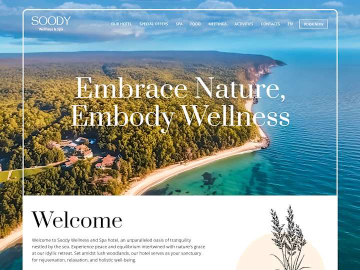 Cover image for Soody Wellness and Spa hotel (Website)