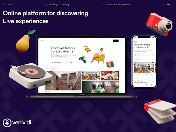 Cover image for Case Study : Online platform for discovering live experiences