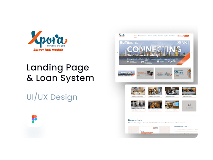 Cover image for UI DESIGN ::   XPORA BY BNI