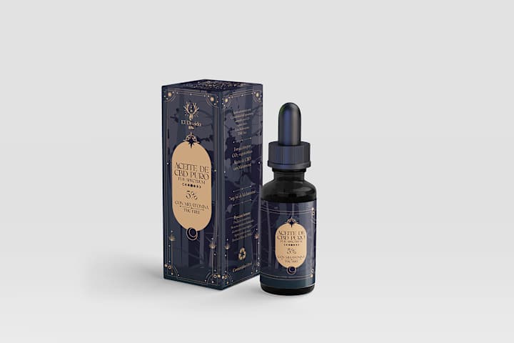 Cover image for Cajas para aceites CBD El Druida · Packaging ::