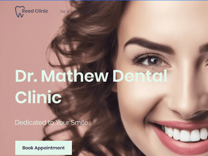 Cover image for Dr. Mathew Stevens Dental clinic website