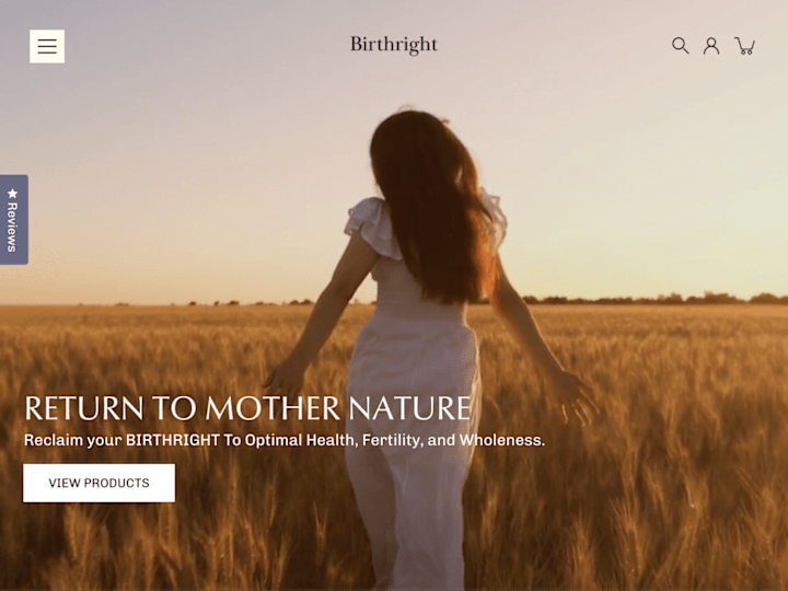 Cover image for Birthright - Complete Redesign and Shopify Development