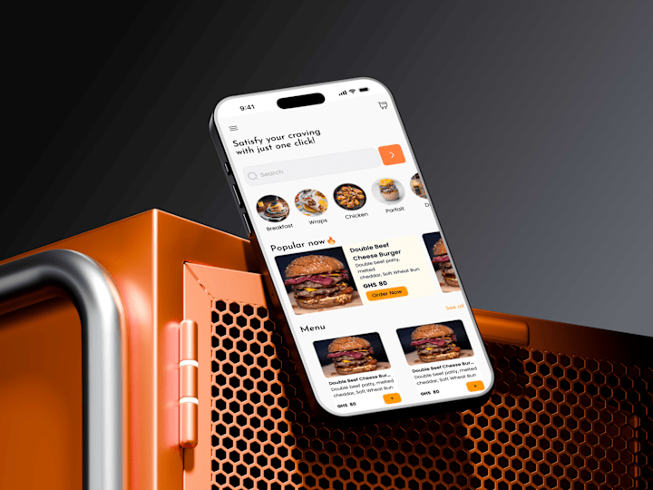 Cover image for Mobile App Design for Food Truck called Breakfast & Spice